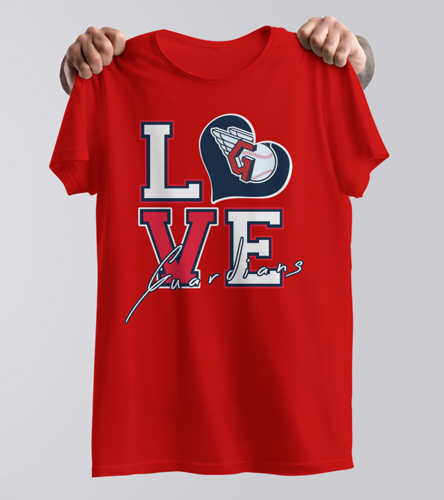 LOVE Guardians Baseball Heart T-Shirt