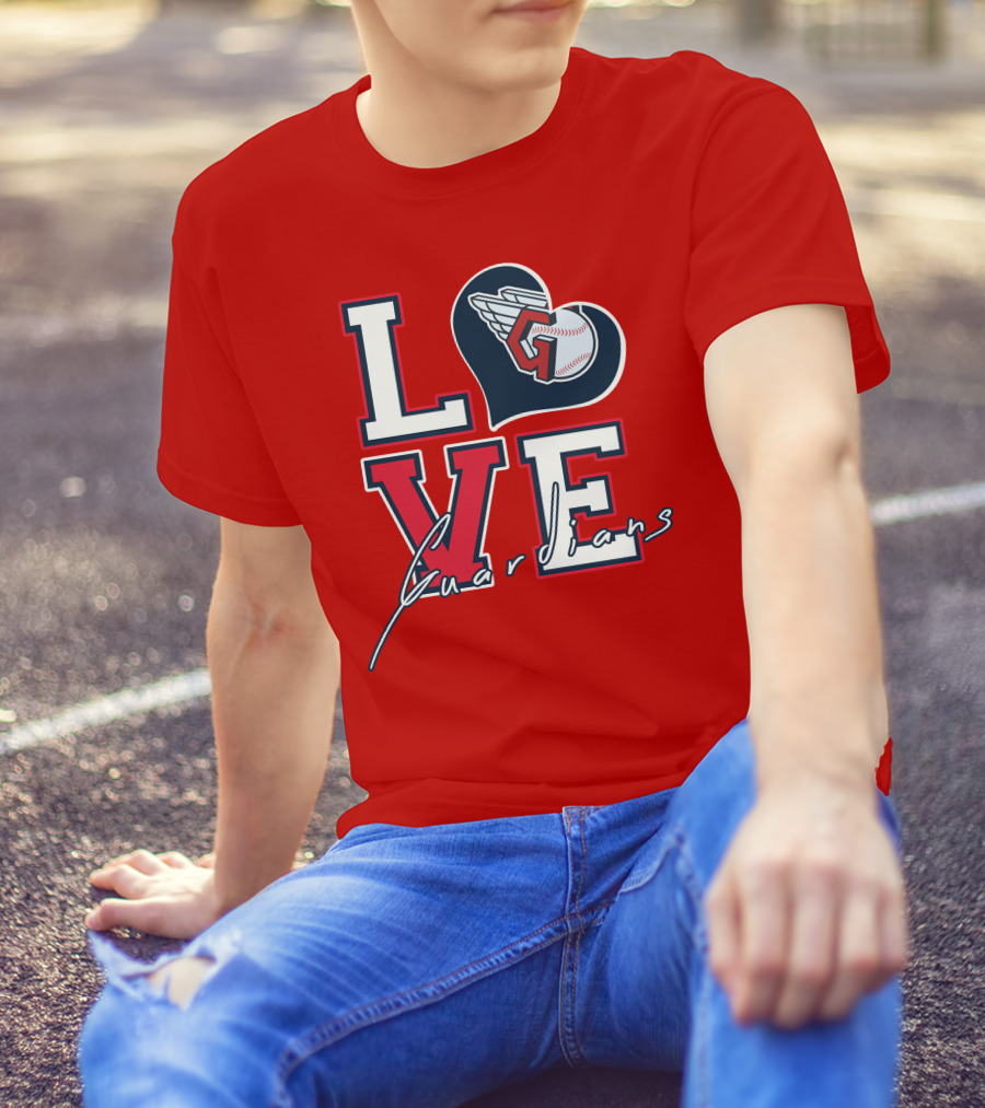 LOVE Guardians Baseball Heart T-Shirt