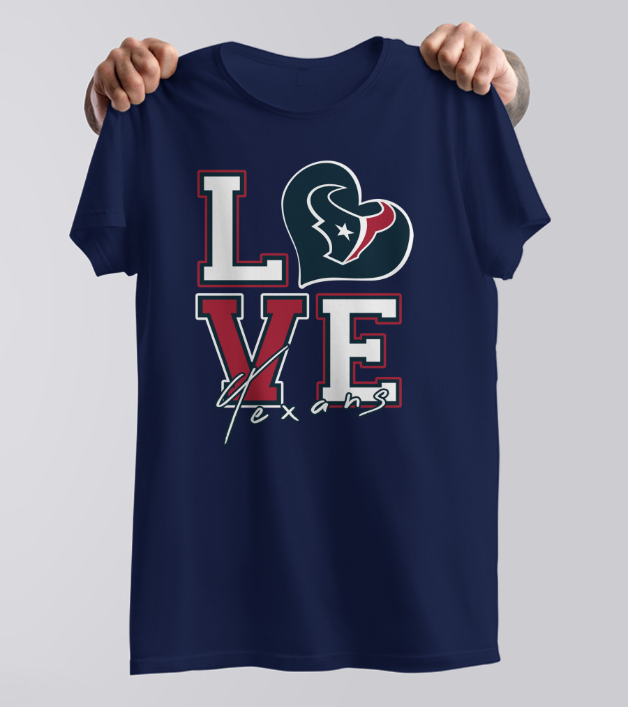 LOVE Houston Texans Logo NFL T-Shirt