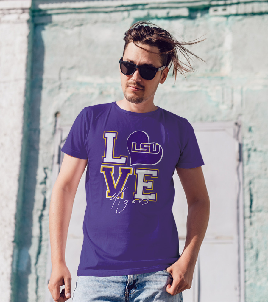 LOVE LSU Tigers T-Shirt