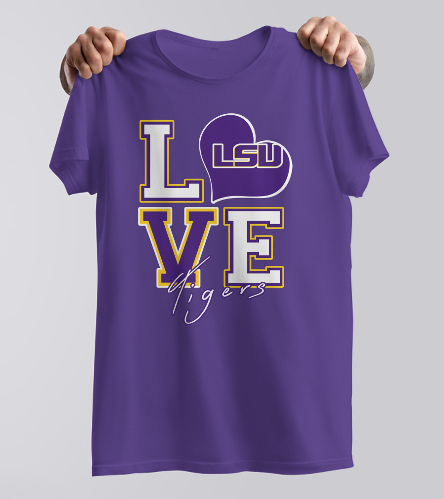 LOVE LSU Tigers T-Shirt