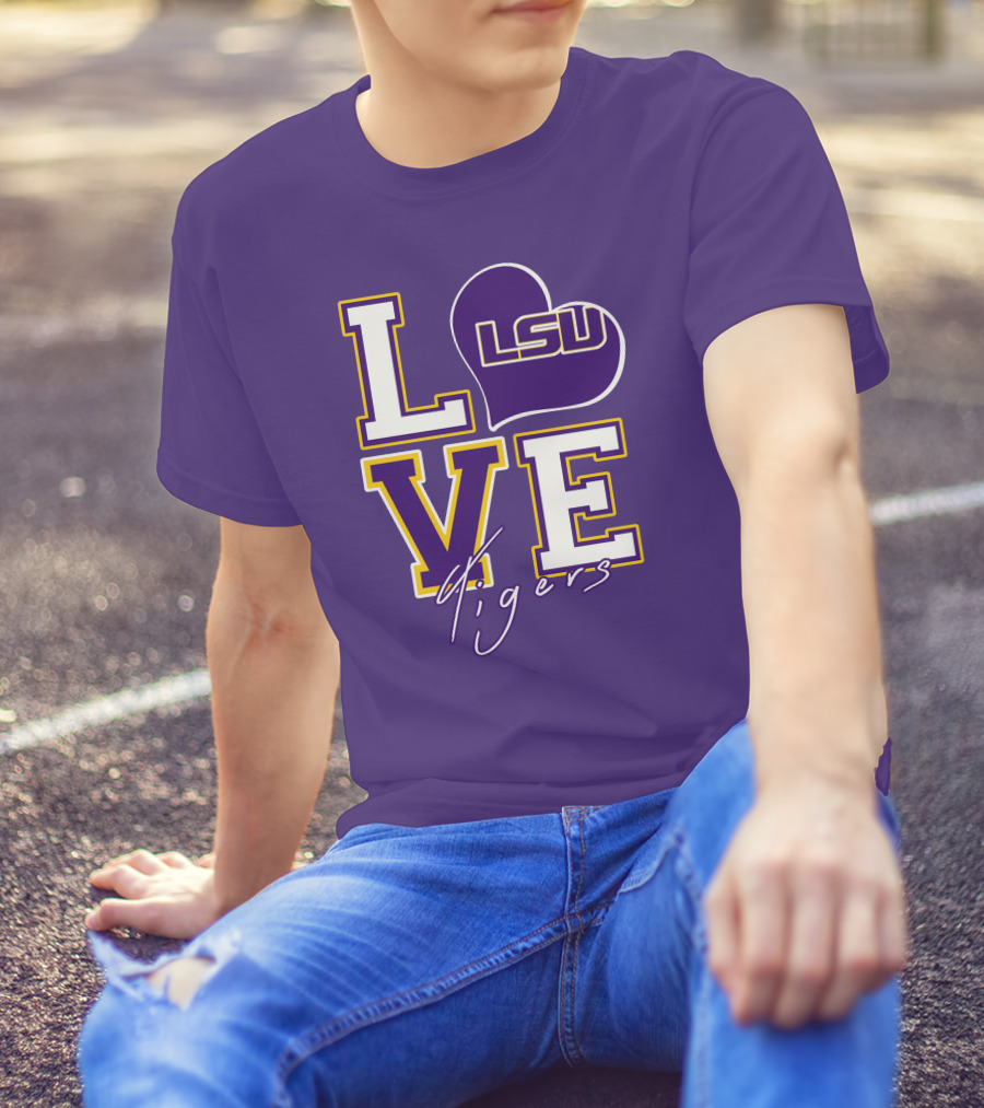 LOVE LSU Tigers T-Shirt