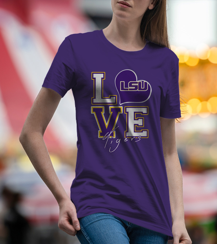 LOVE LSU Tigers T-Shirt