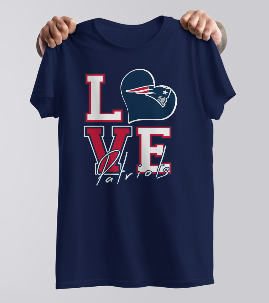 Love Patriots New England Football T-Shirt