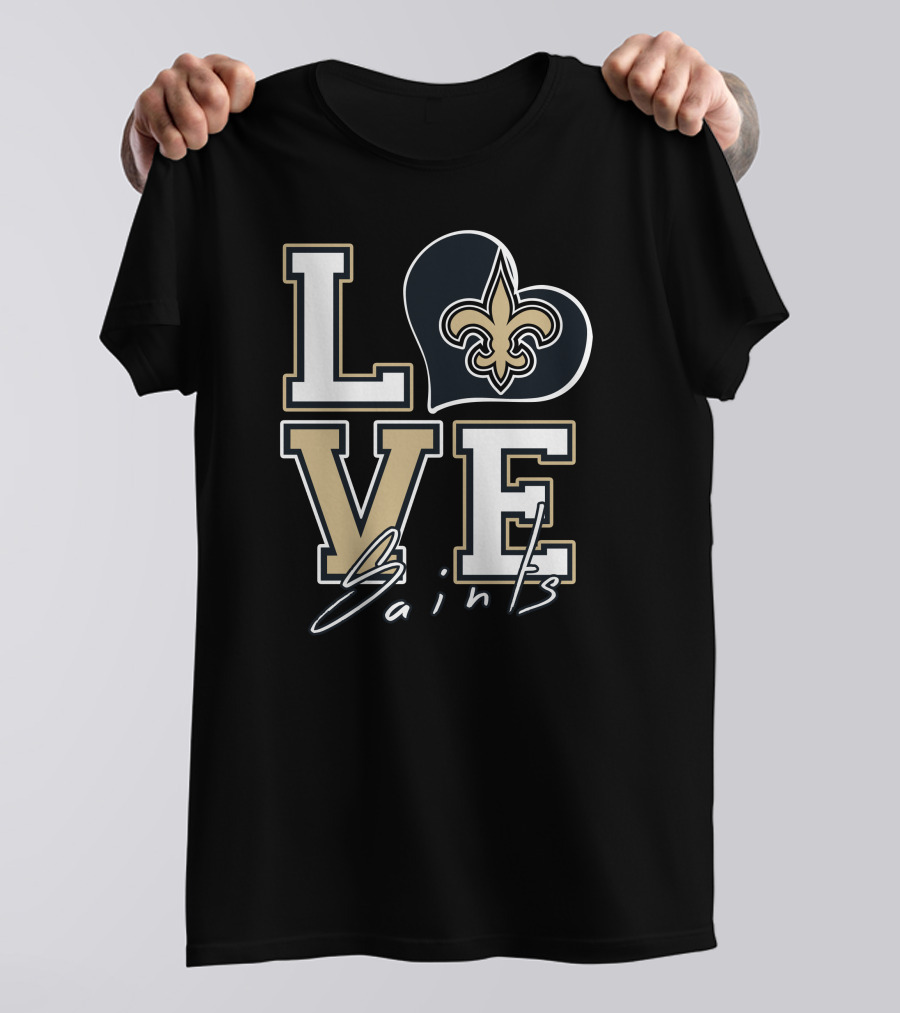 LOVE Saints New Orleans Fleur-de-Lis T-Shirt
