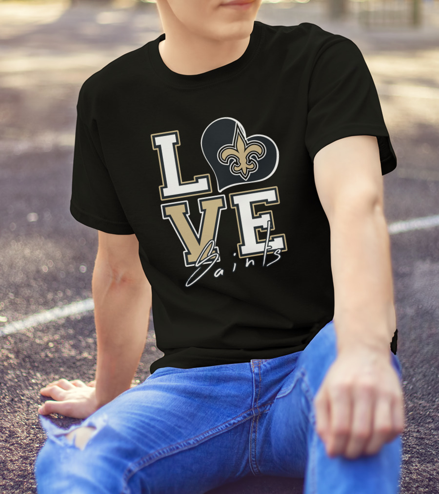 LOVE Saints New Orleans Fleur-de-Lis T-Shirt