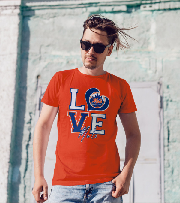 LOVE Mets New York Skyline T-Shirt