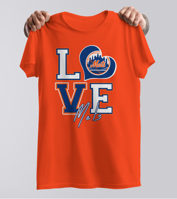 LOVE Mets New York Skyline T-Shirt