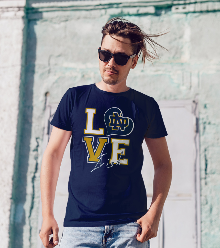 LOVE Notre Dame Irish ND T-Shirt