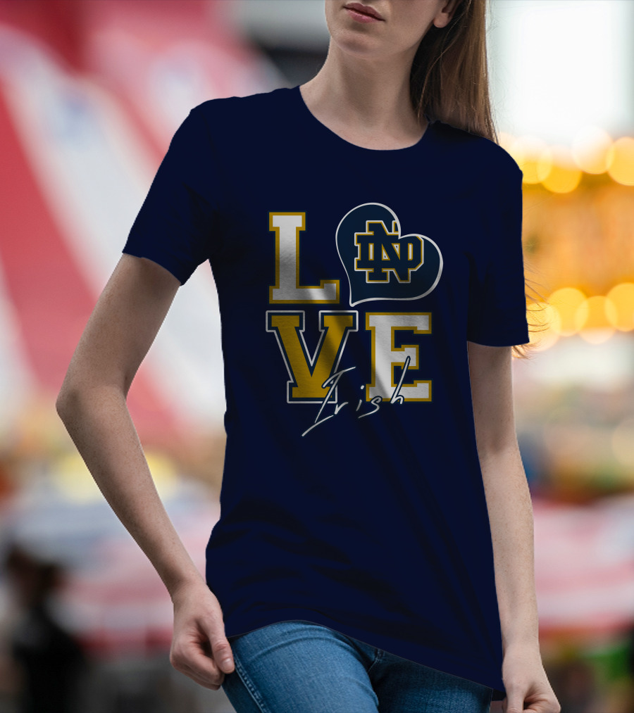 LOVE Notre Dame Irish ND T-Shirt