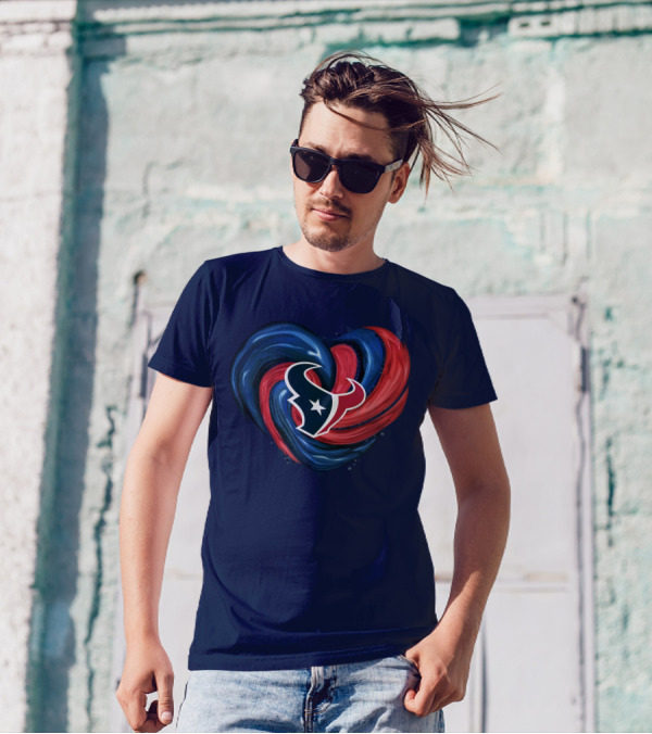 Houston Texans Tornado Heart T-Shirt