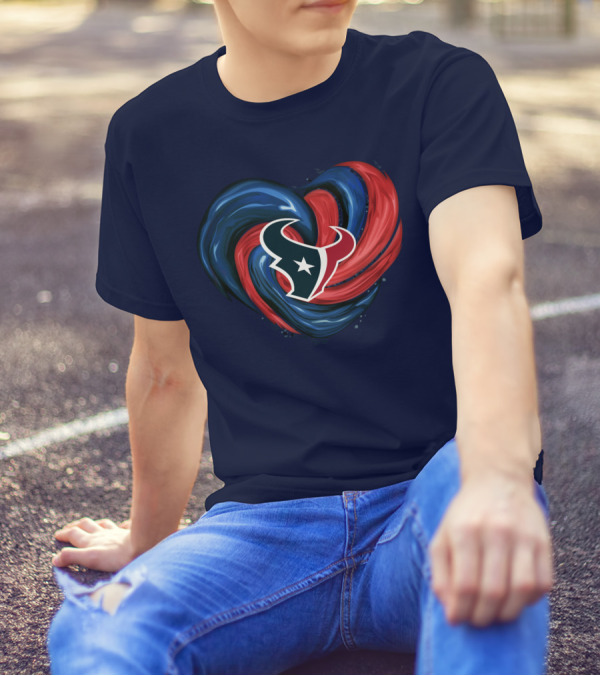 Houston Texans Tornado Heart T-Shirt