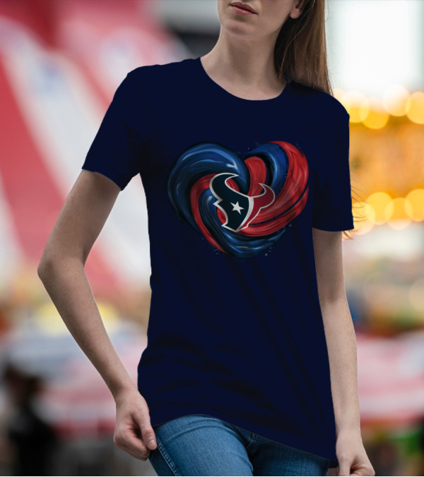 Houston Texans Tornado Heart T-Shirt