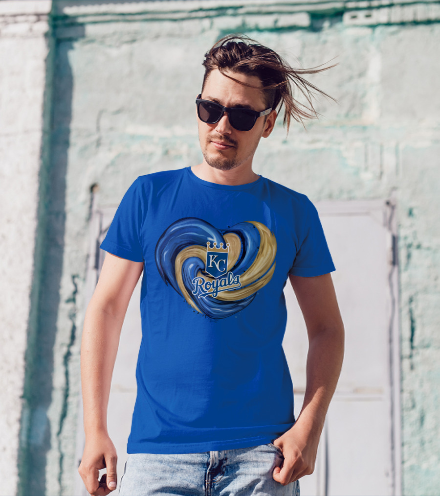KC Royals Tornado Heart Royals Crest T-Shirt