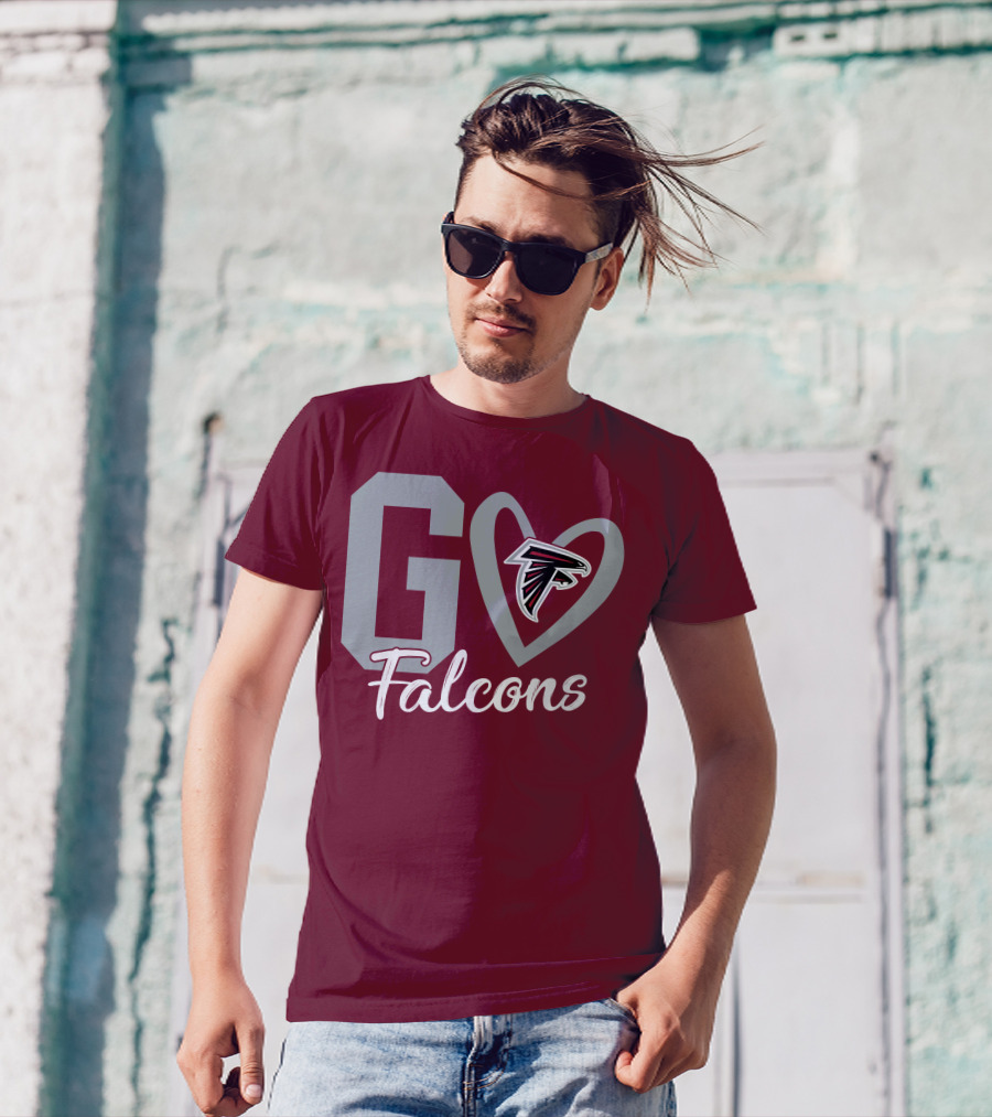 Go Falcons Heart T-Shirt