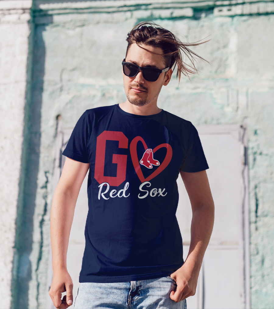 Go Red Sox Heart Socks T-Shirt