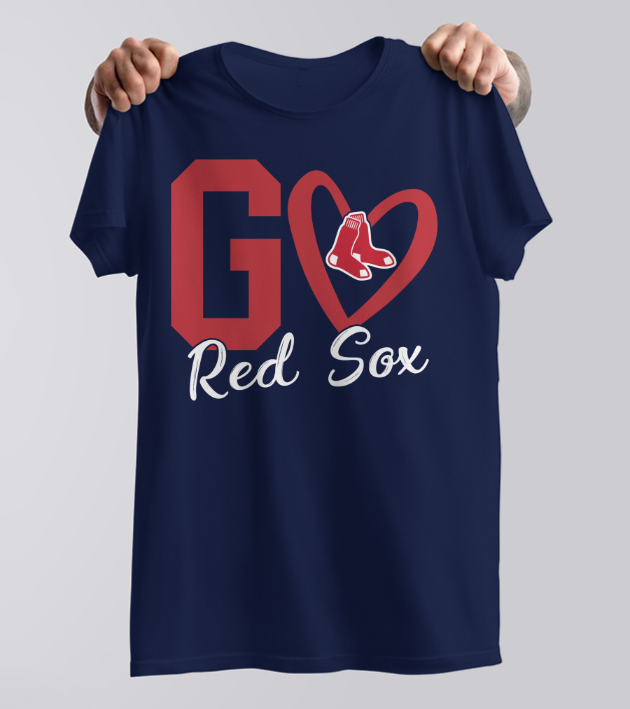 Go Red Sox Heart Socks T-Shirt
