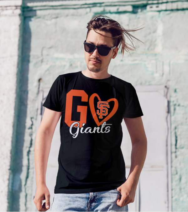 Go Giants SF Heart T-Shirt