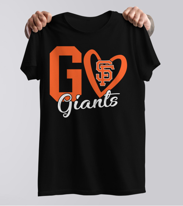 Go Giants SF Heart T-Shirt