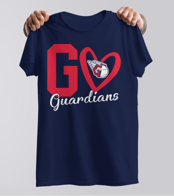 Go Guardians Baseball Heart Winged T-Shirt