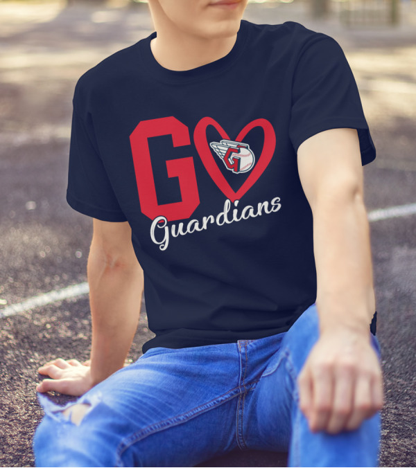 Go Guardians Baseball Heart Winged T-Shirt