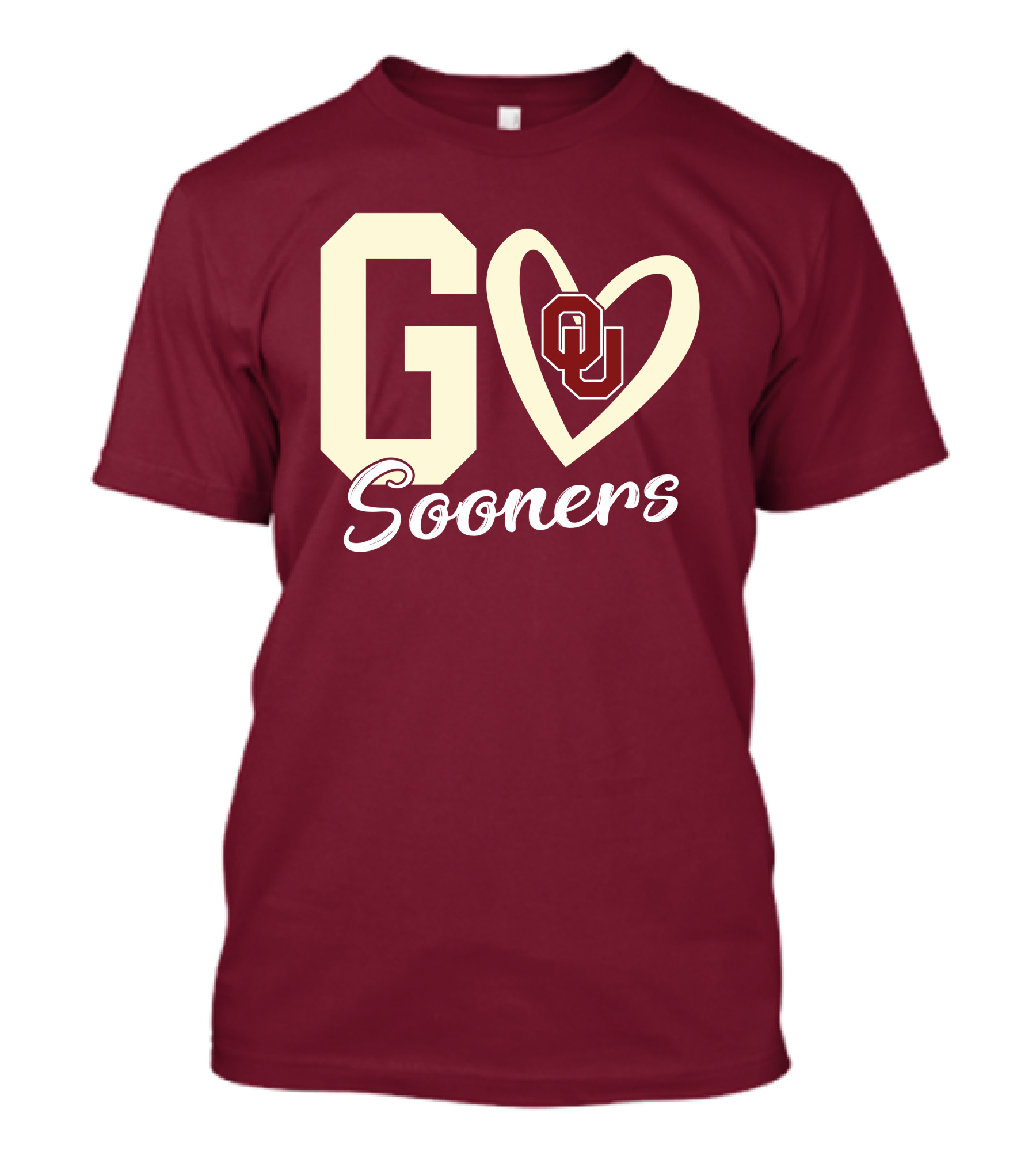 Go Sooners OU Heart T-Shirt