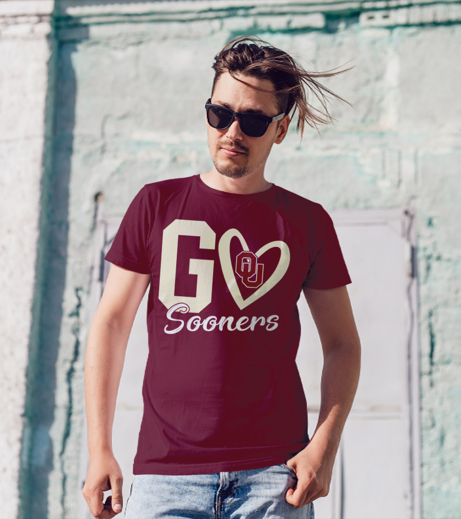 Go Sooners OU Heart T-Shirt
