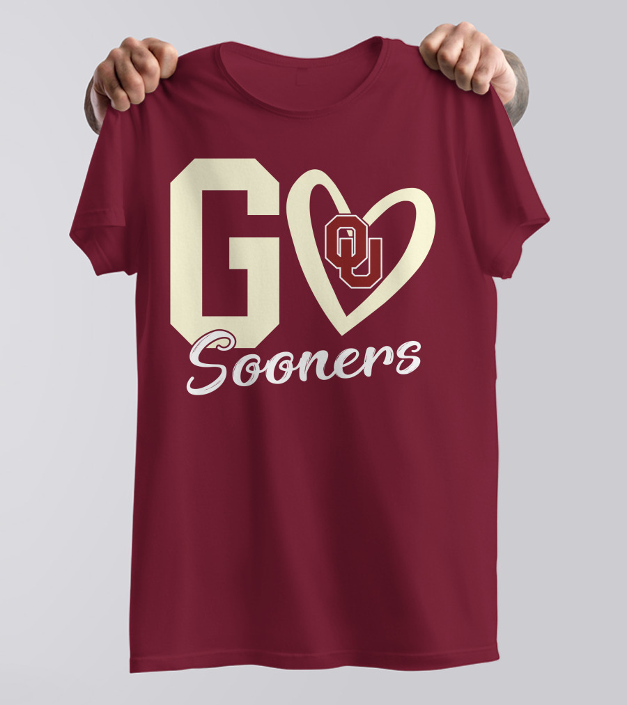 Go Sooners OU Heart T-Shirt
