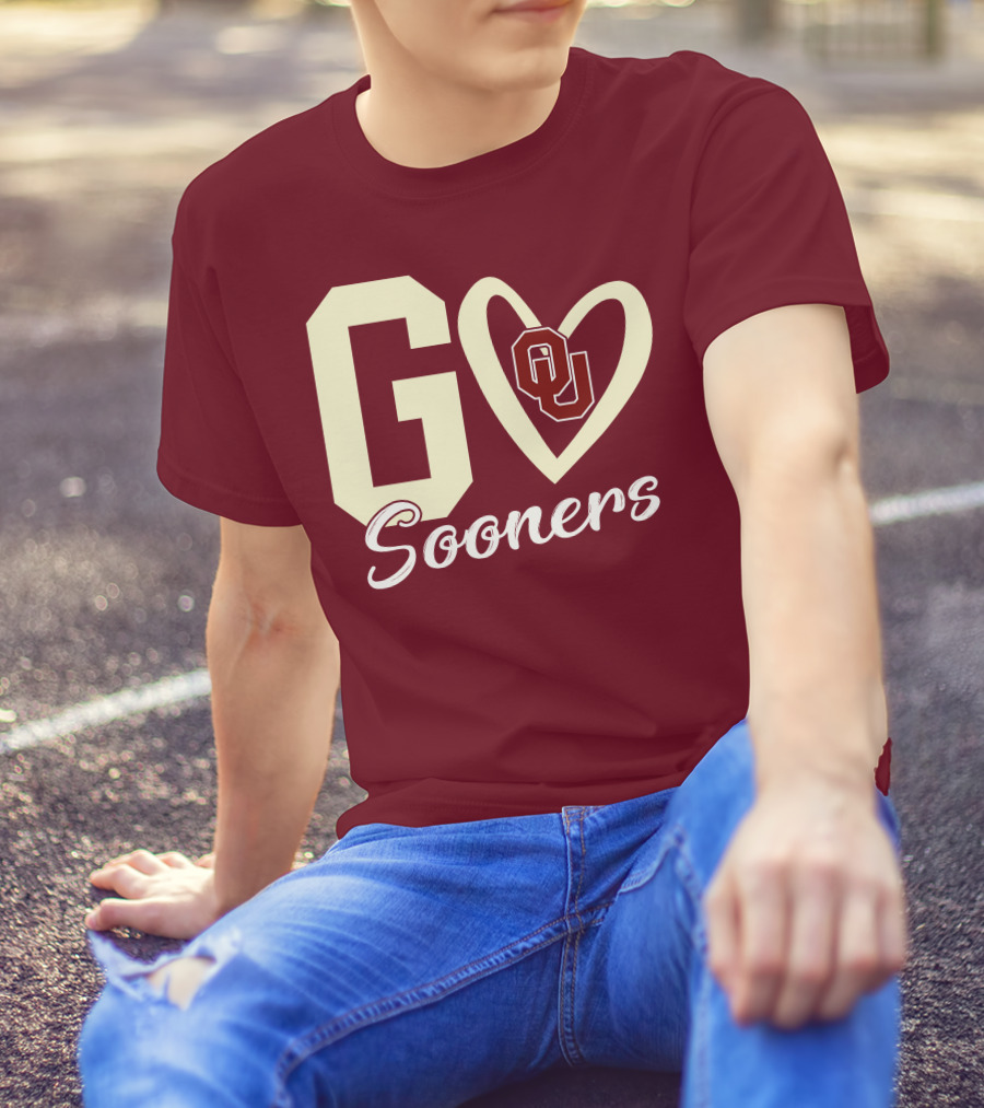 Go Sooners OU Heart T-Shirt