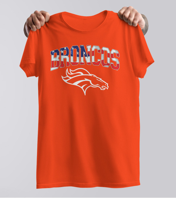 Denver Broncos American Flag T-Shirt