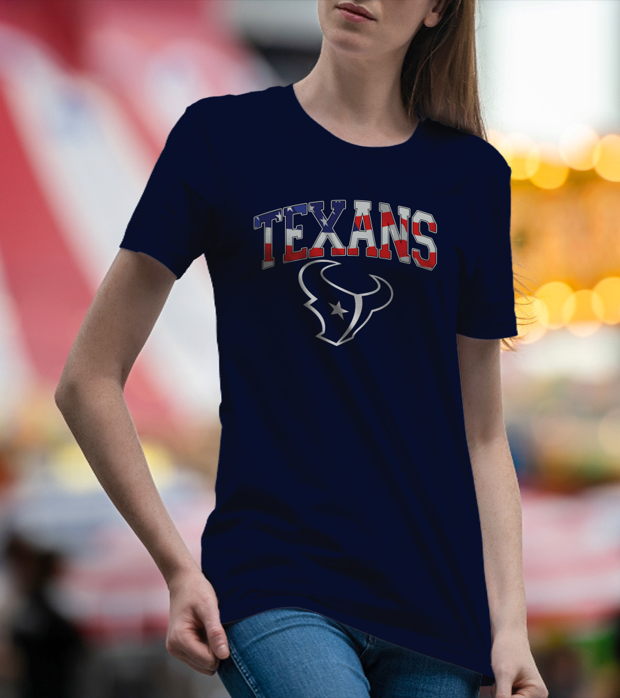 Texans American Flag T-Shirt