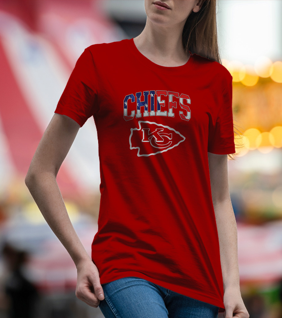 Chiefs Kc Kansas City American Flag T-Shirt