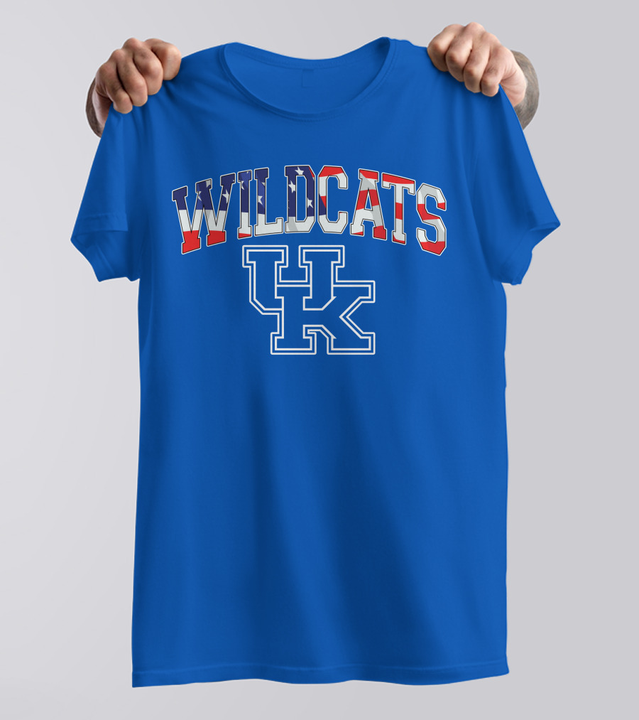 WILDCATS UK American Flag T-Shirt