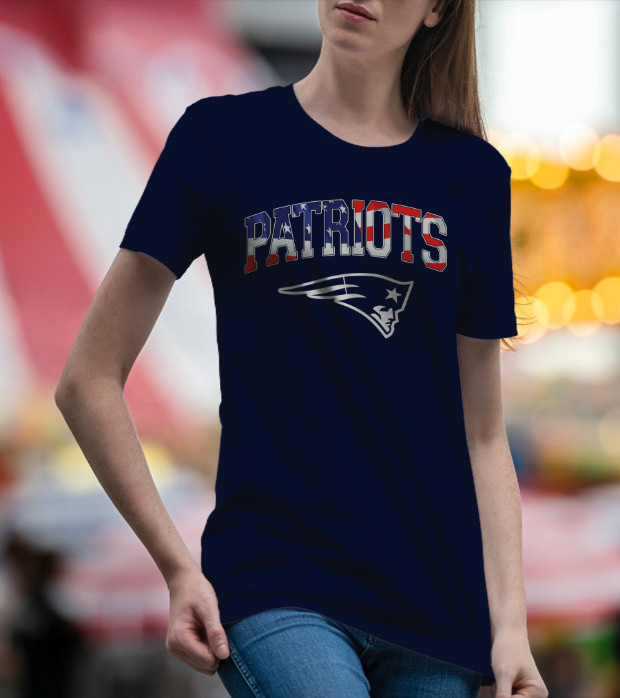 Patriots American Flag New England Patriots T-Shirt