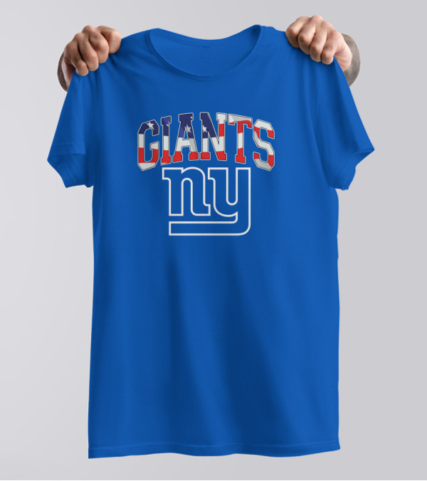 New York Giants American Flag NY T-Shirt