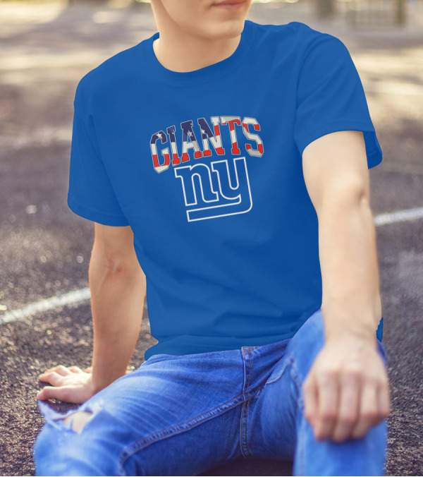 New York Giants American Flag NY T-Shirt