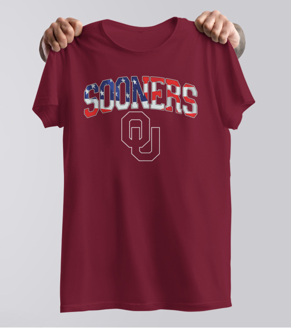 Sooners American Flag OU T-Shirt