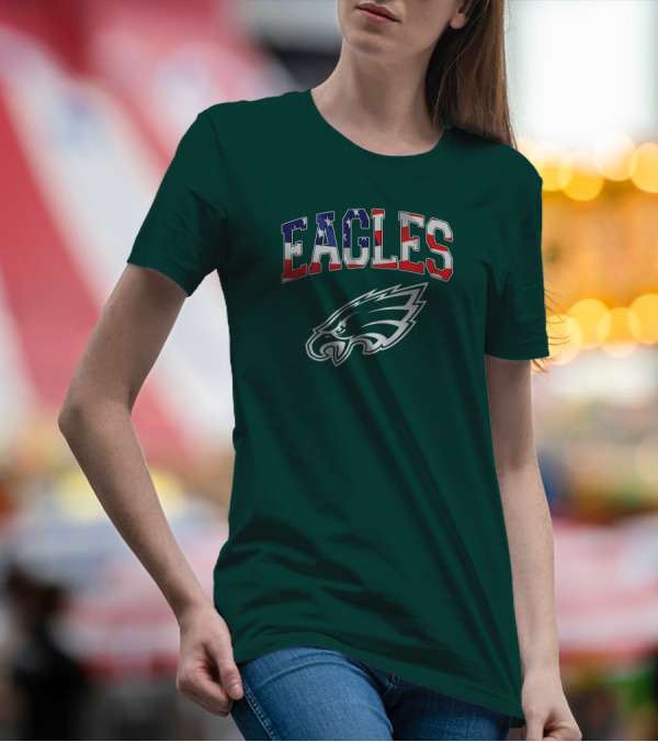 Eagles American Flag Philadelphia T-Shirt
