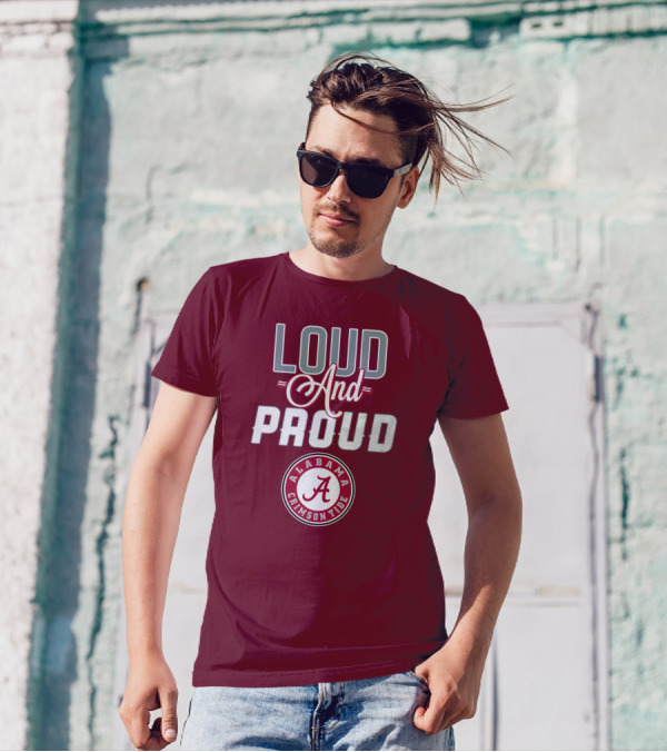 Alabama Crimson Tide Loud And Proud Enthusiast Spirit T-Shirt