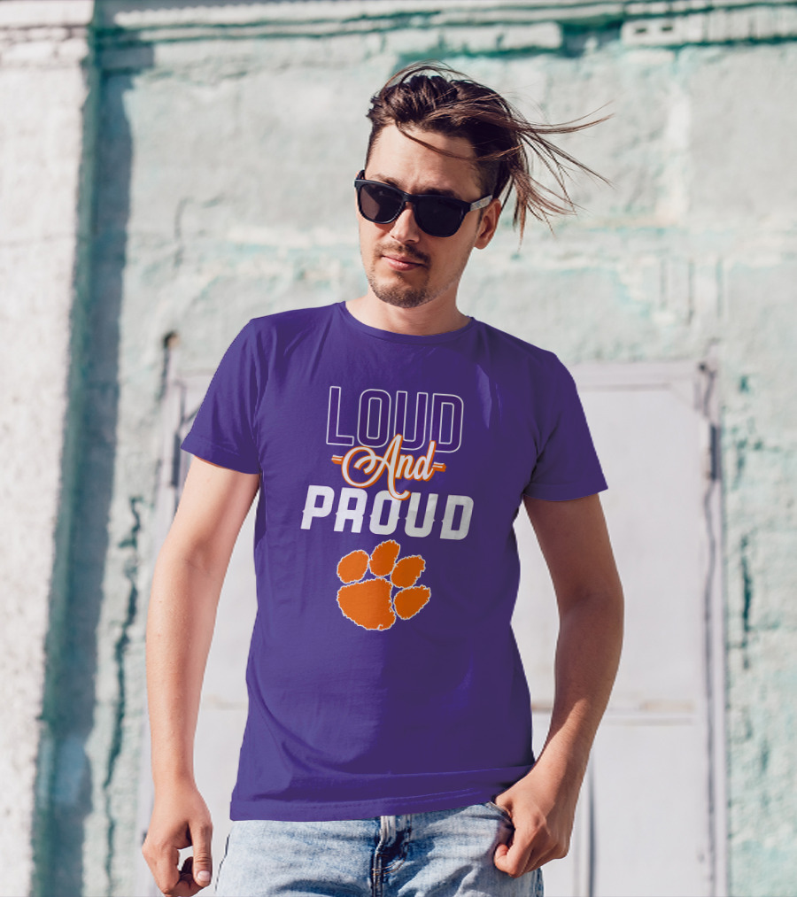 Loud And Proud Clemson Tigers Paw T-Shirt