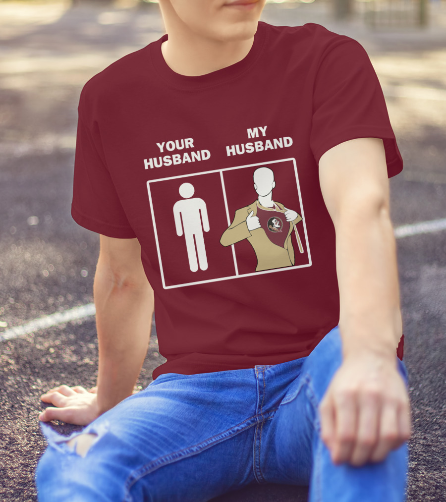 Florida State Seminoles Your Husband My Husband Superfan T-Shirt