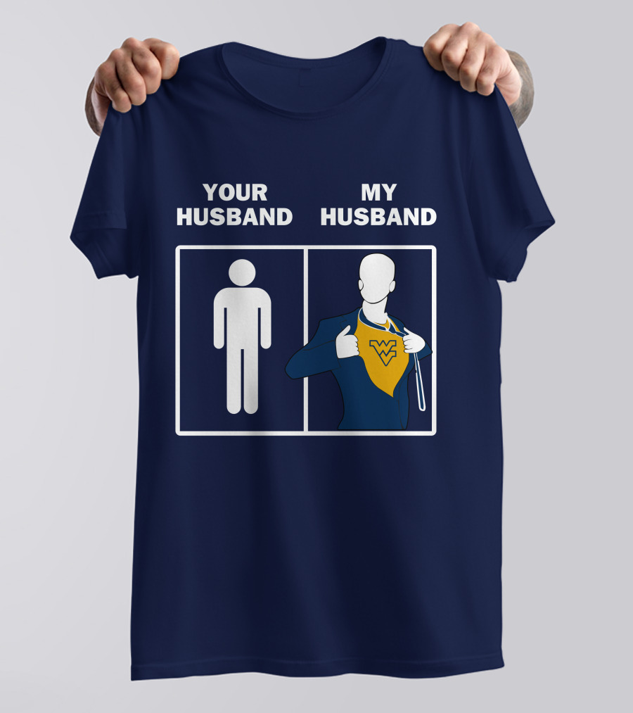 WVM Your Husband My Husband WV Logo Superman T-Shirt