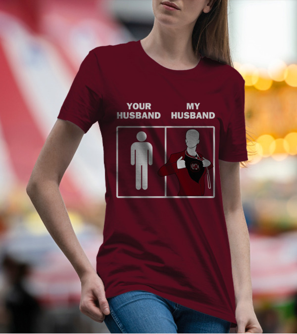 South Carolina Gamecocks Your Husband My Husband Sports Fan Comparison T-Shirt
