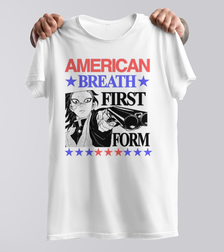 Hoshis American Breath First Form Stars Banner T-Shirt