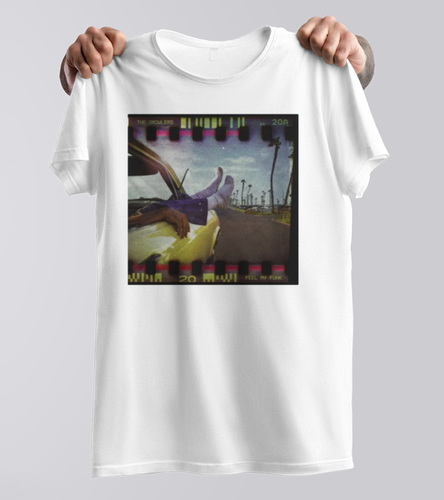 The Growlers Feel My Funk Vintage Filmstrip Car Ride Palms T-Shirt