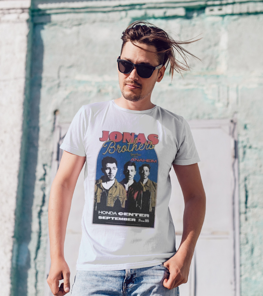 Jonas Brothers Greetings From Anaheim Honda Center September 27 2025 T-Shirt
