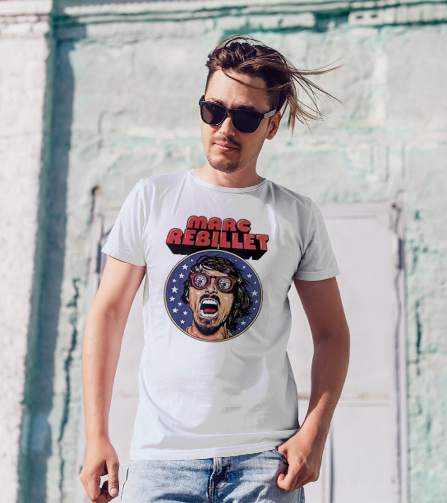 Marc Rebillet North America Tour 2025 Retro Stars Sunglasses Head T-Shirt