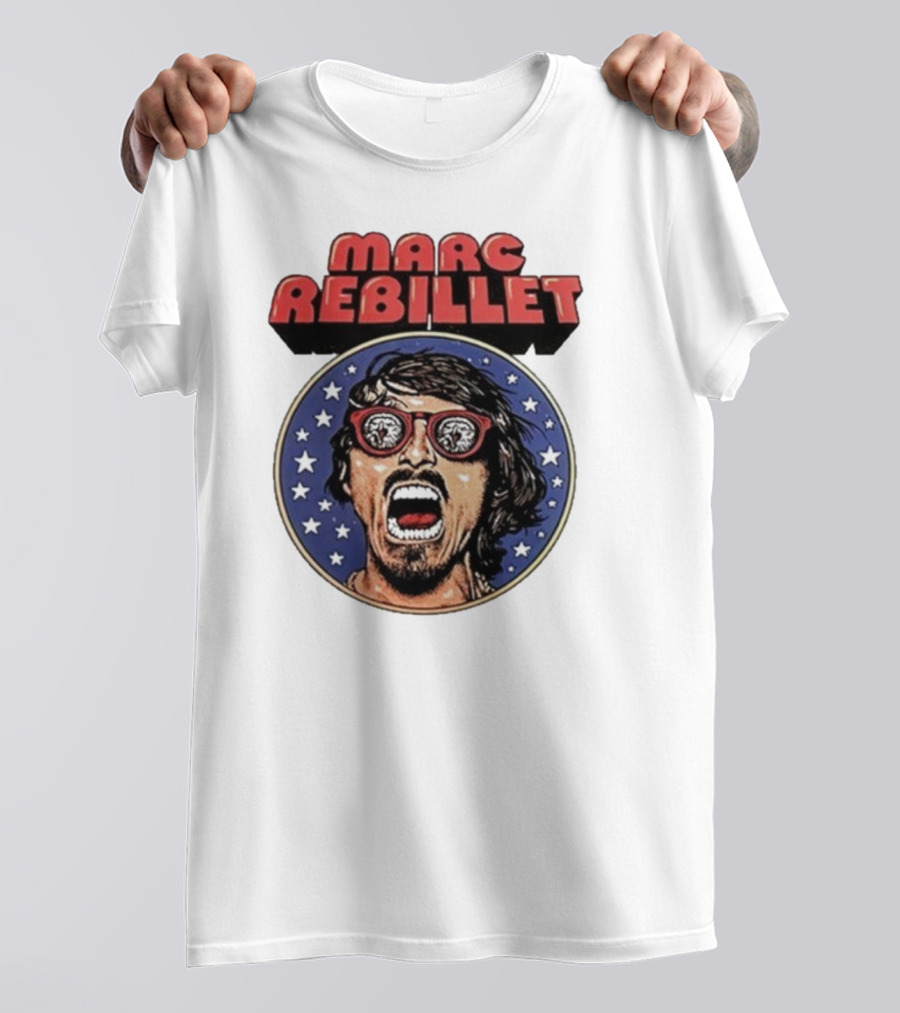 Marc Rebillet North America Tour 2025 Retro Stars Sunglasses Head T-Shirt