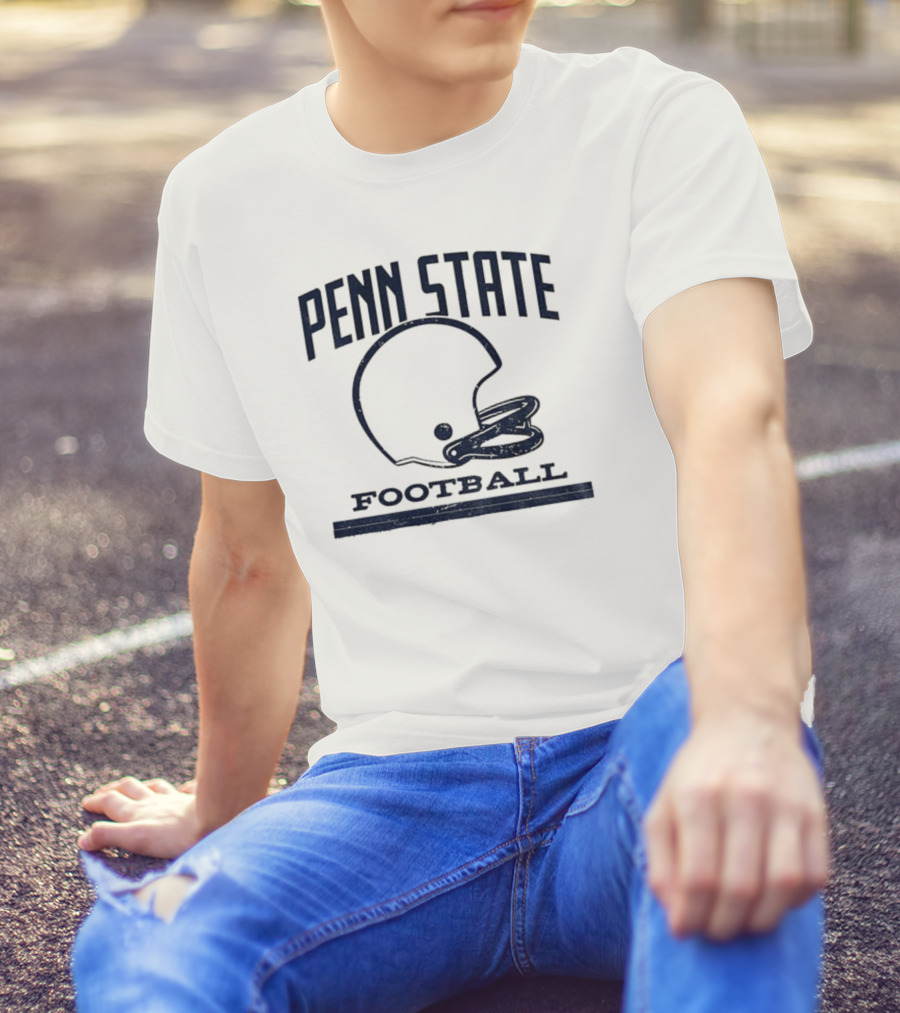 Penn State Football Vintage Helmet Design T-Shirt