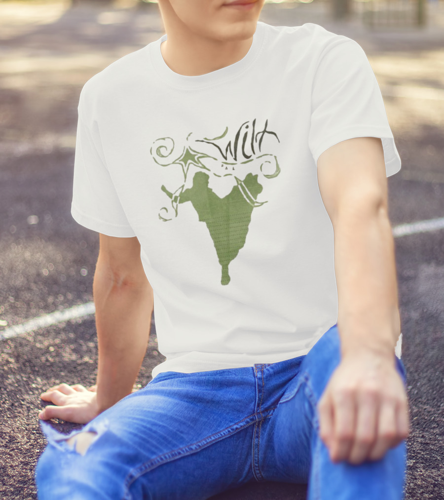 Wilt Fall Tour 2025 Dates Supporting Taylor Acorn Headline Show Swirl Green Silhouette T-Shirt